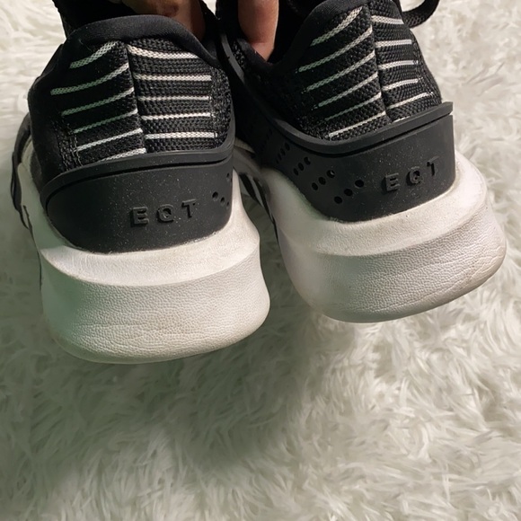 Adidas black and white EQT semi mid sneaker - Picture 4 of 8